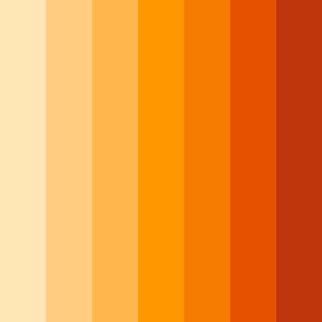 Download sunset citrus color palette PNG image (square)