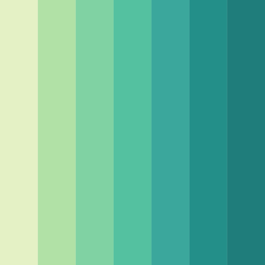 Download emerald spring serenade color palette PNG image (square)