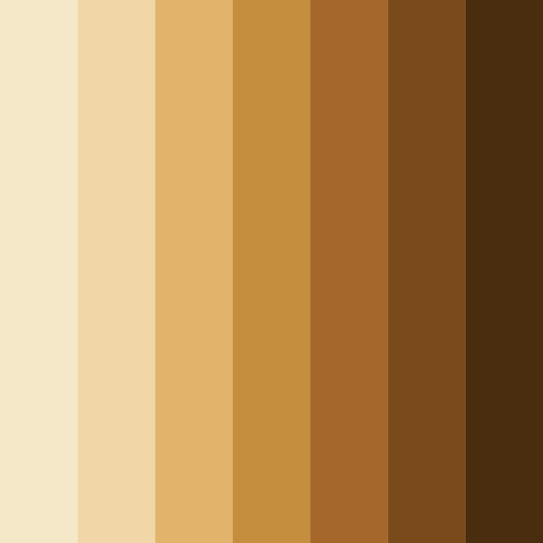 Download autumn harvest color palette PNG image (square)