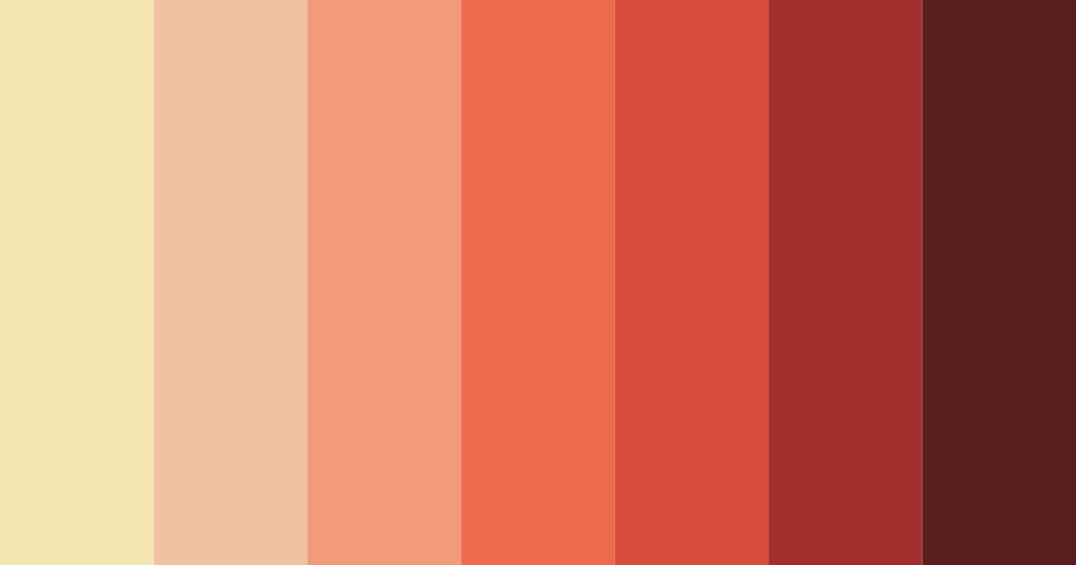 Download sunset coral color palette PNG image (landscape)