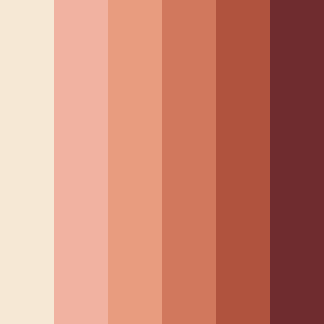 Download warm earthy tones color palette PNG image (square)