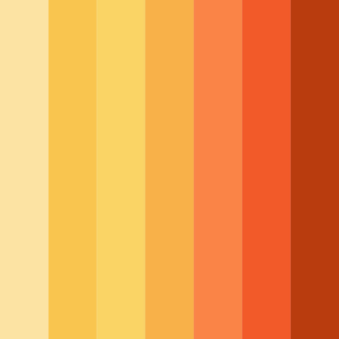 Download sunny ember glow color palette PNG image (square)