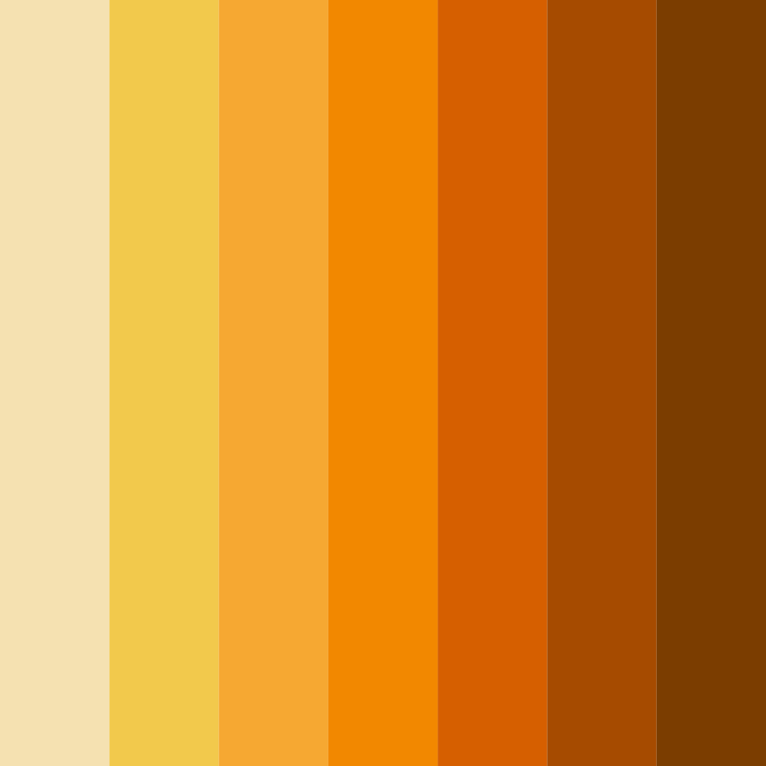 Download golden ember sunset color palette PNG image (square)