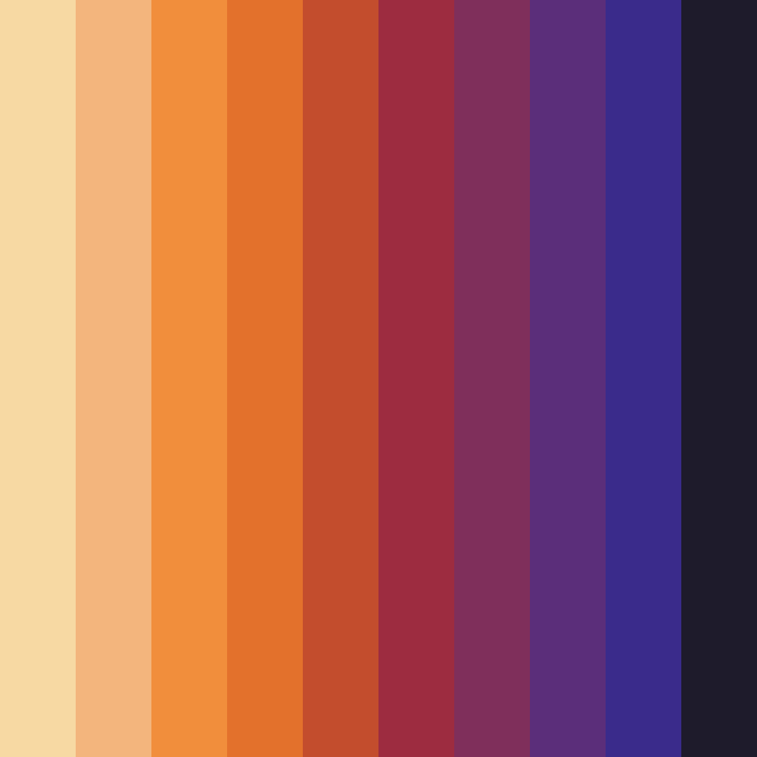 Download oompah loompa delight color palette PNG image (square)