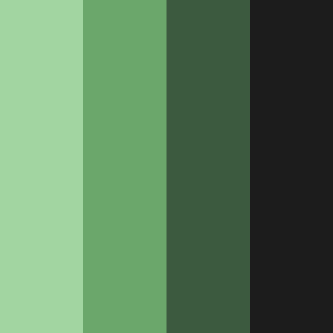 Download emerald shadows color palette PNG image (square)