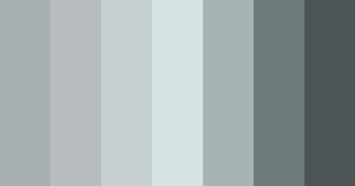 Download shades of gray color palette PNG image (landscape)