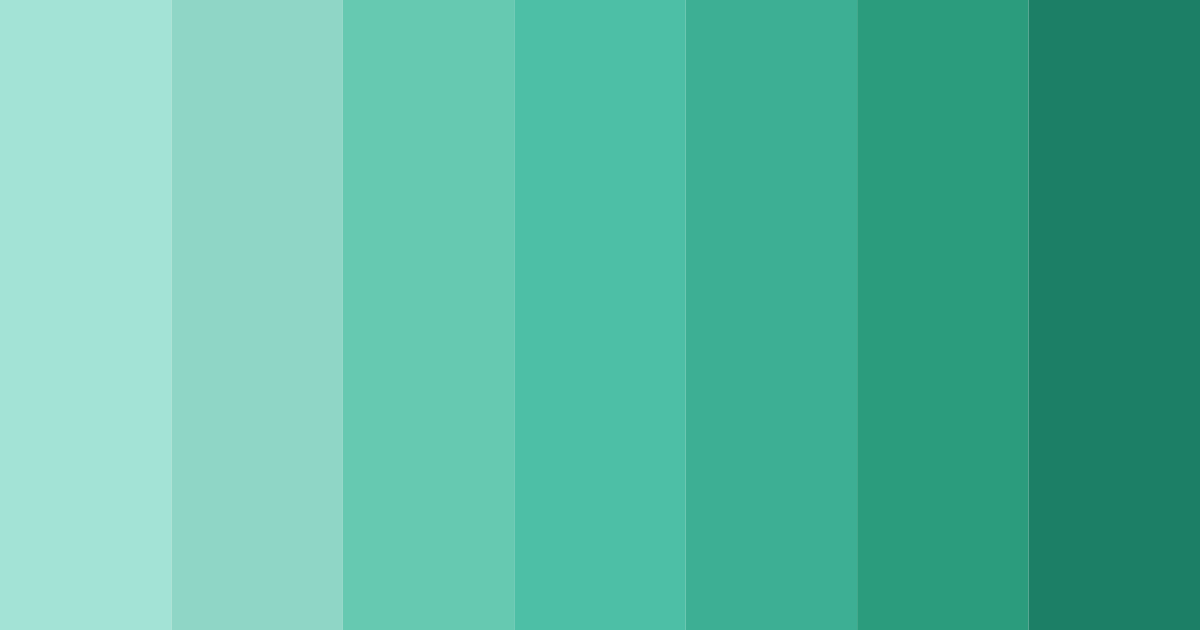 Download teal ocean color palette PNG image (landscape)