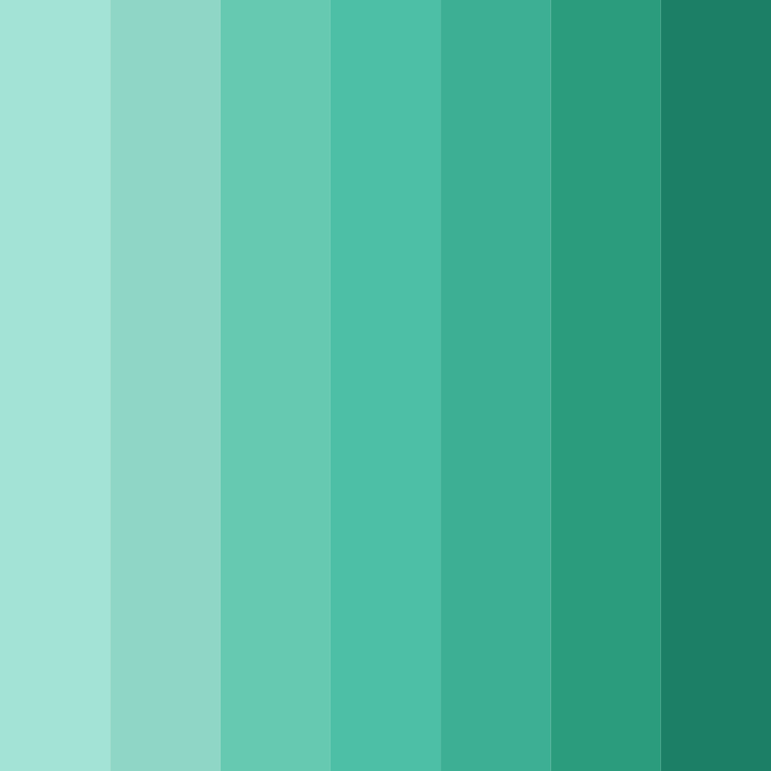 Download teal ocean color palette PNG image (square)