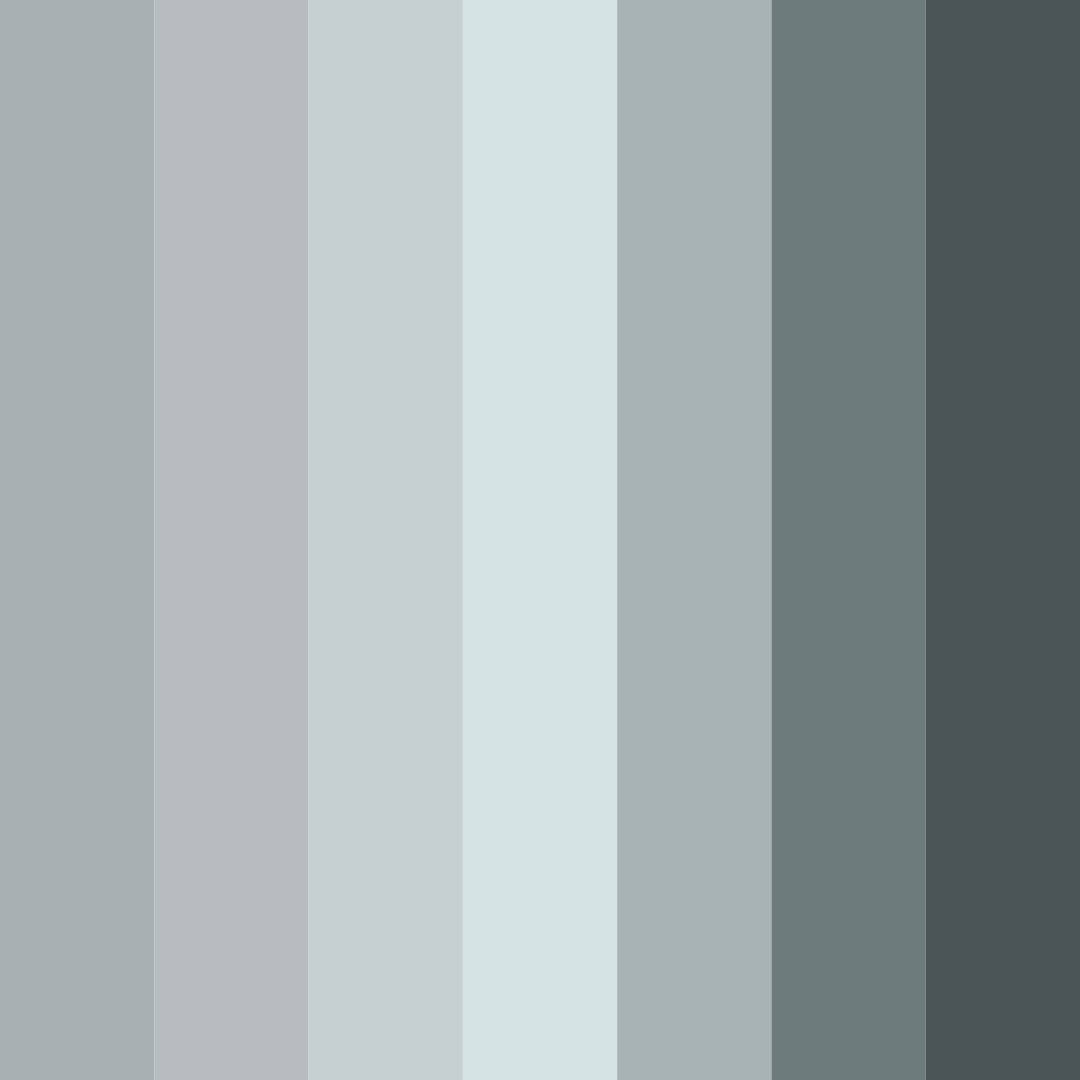 Download shades of gray color palette PNG image (square)
