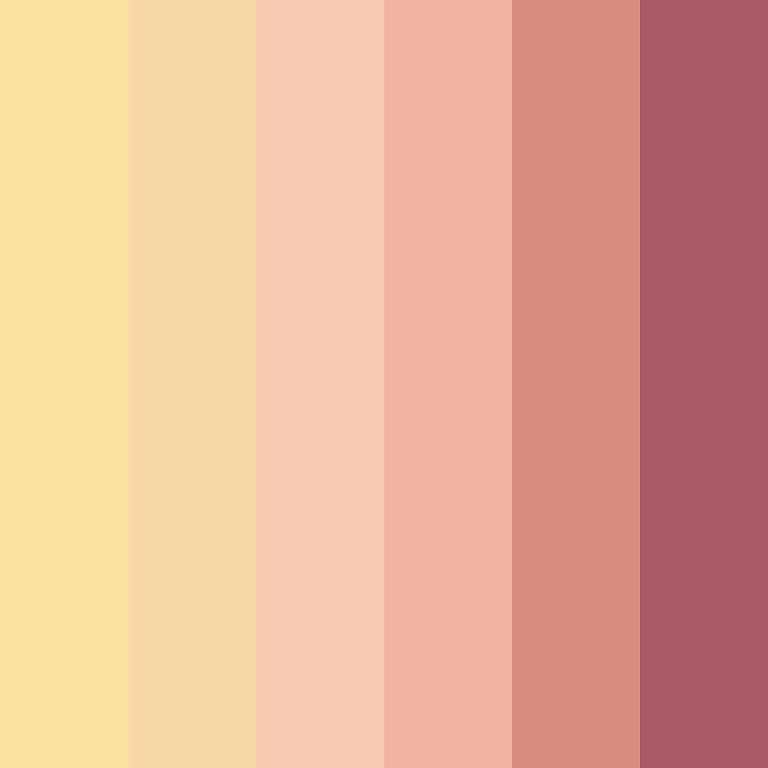 Download peachy shades color palette PNG image (square)
