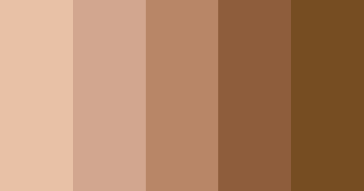 Download brown earth color palette PNG image (landscape)