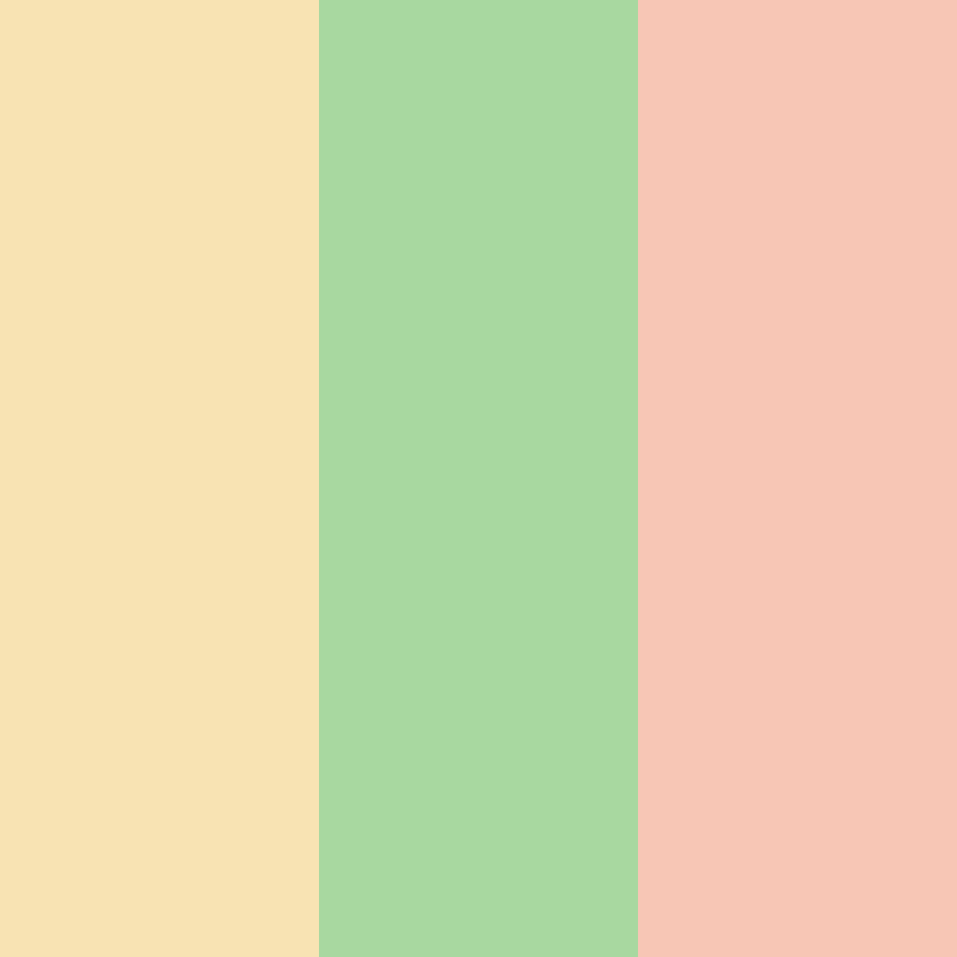 Download sunlit blossom greens color palette PNG image (square)