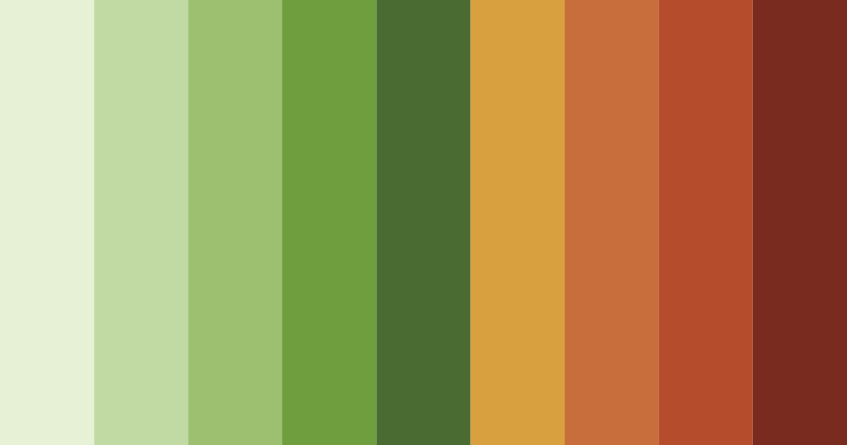 Download dark green and golden red color palette PNG image (landscape)