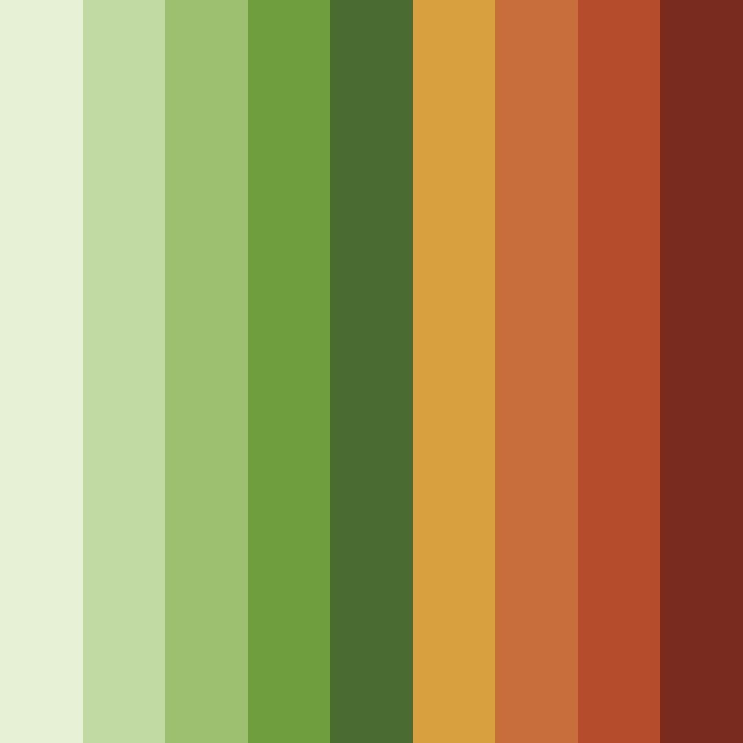 Download dark green and golden red color palette PNG image (square)