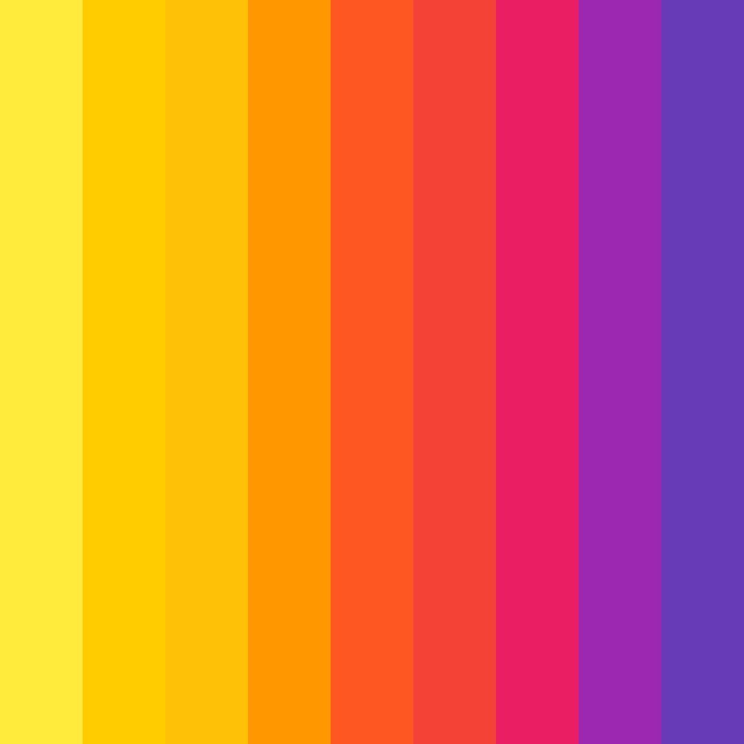 Download vibrant yellow color palette PNG image (square)