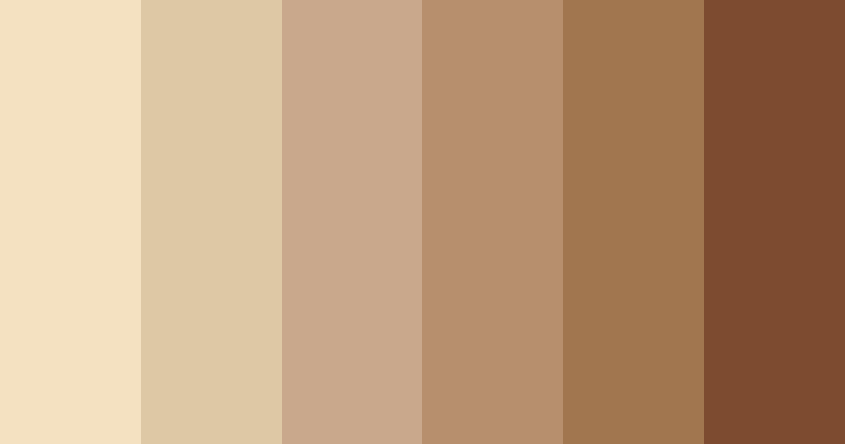 Download warm beige color palette PNG image (landscape)