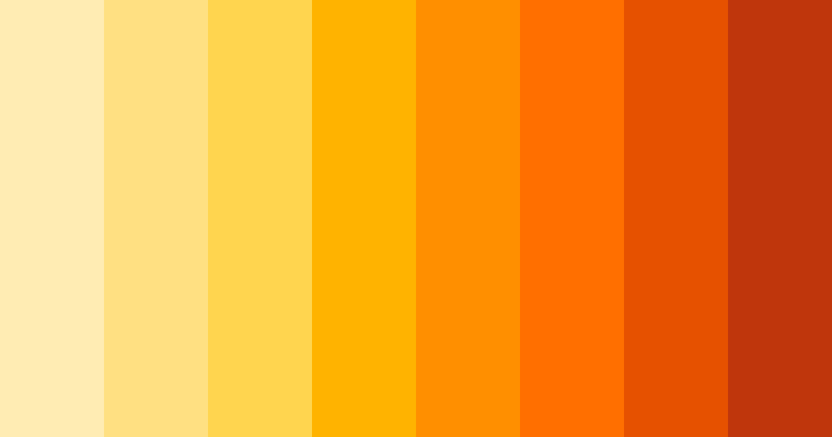Download golden marigold sunset color palette PNG image (landscape)