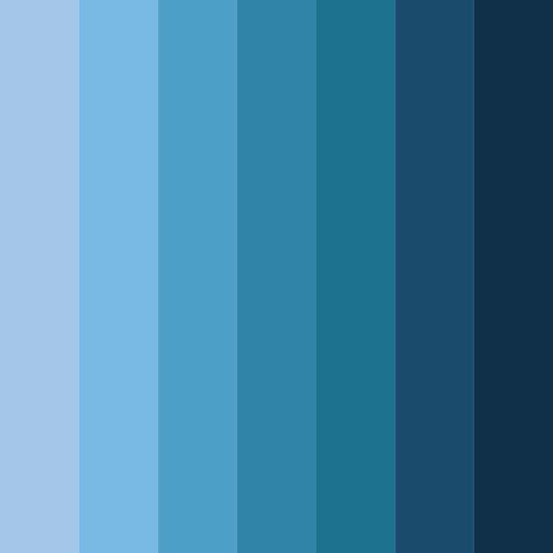 Download deep blue shades color palette PNG image (square)