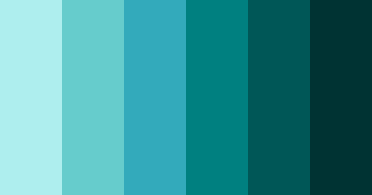 Download ocean blue color palette PNG image (landscape)