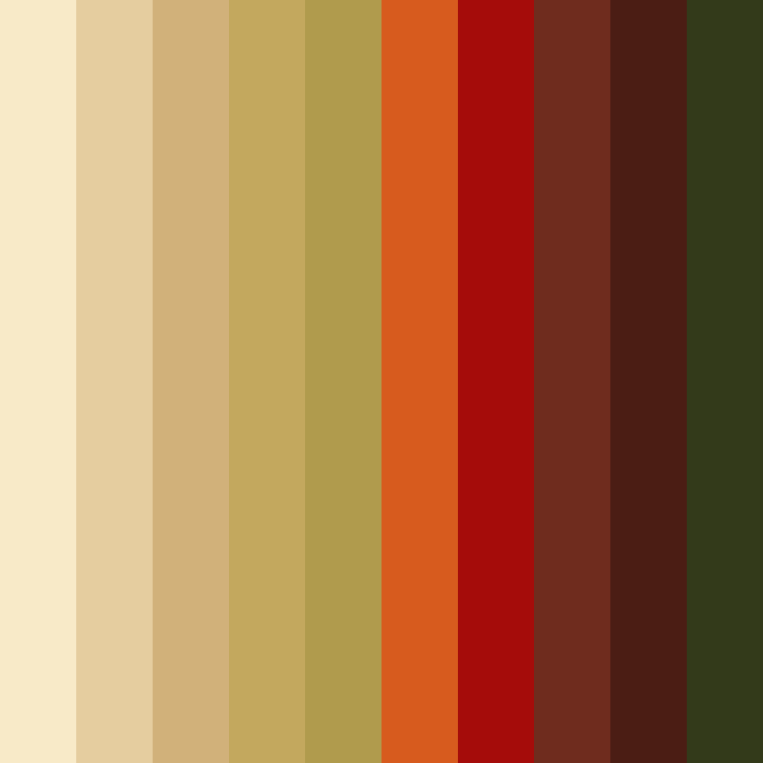 Download autumn ember serenade color palette PNG image (square)