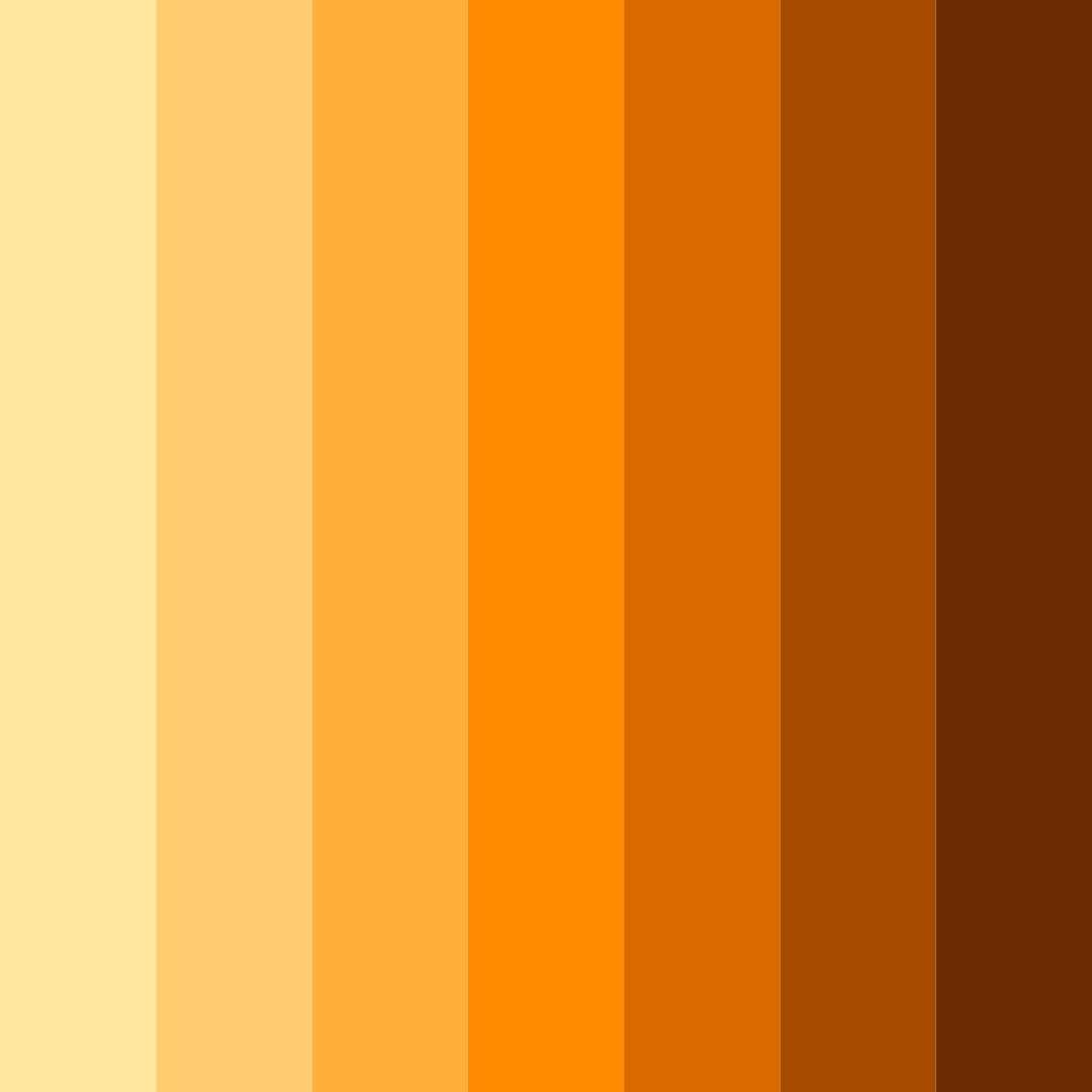 Download golden ember sunset color palette PNG image (square)