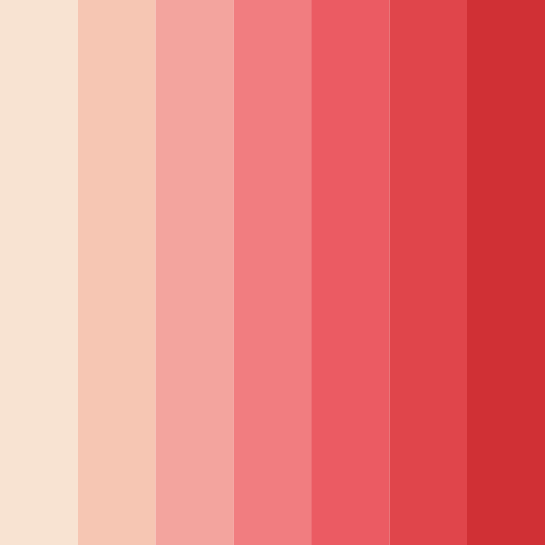 Download red sunset color palette PNG image (square)