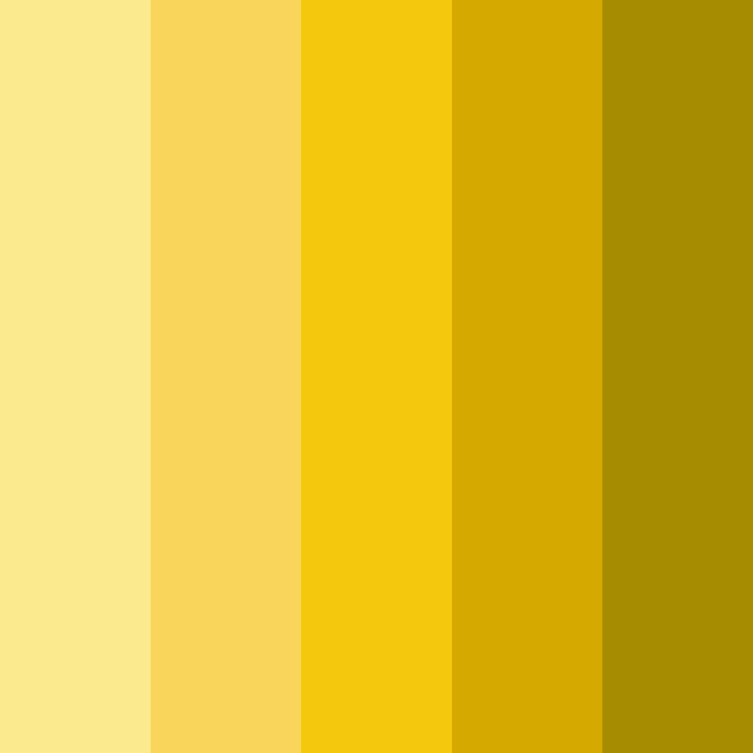 Download golden sunshine color palette PNG image (square)