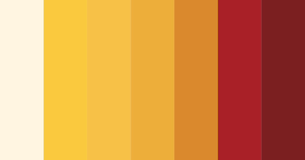 Download golden sunset color palette PNG image (landscape)