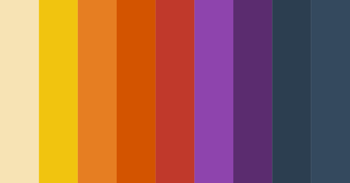 Download autumn ember elegance color palette PNG image (landscape)