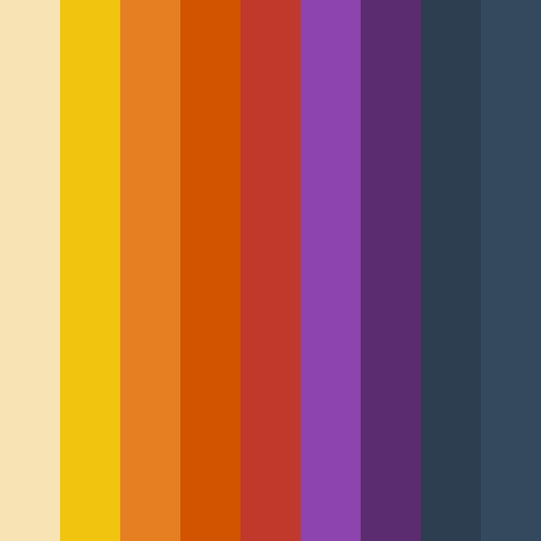 Download autumn ember elegance color palette PNG image (square)