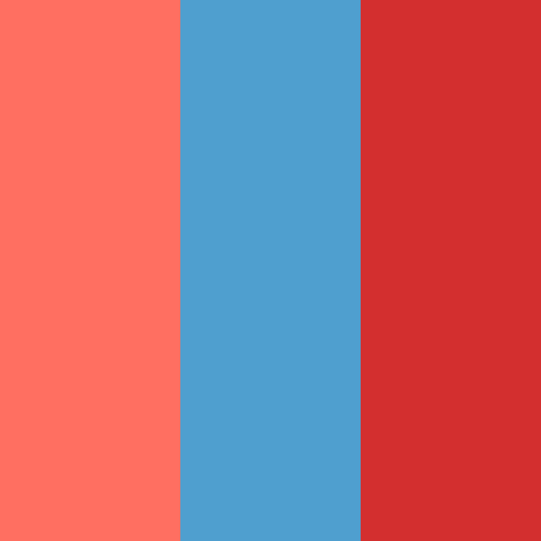 Vibrant Blue and Red Color Palette - ColorDrop