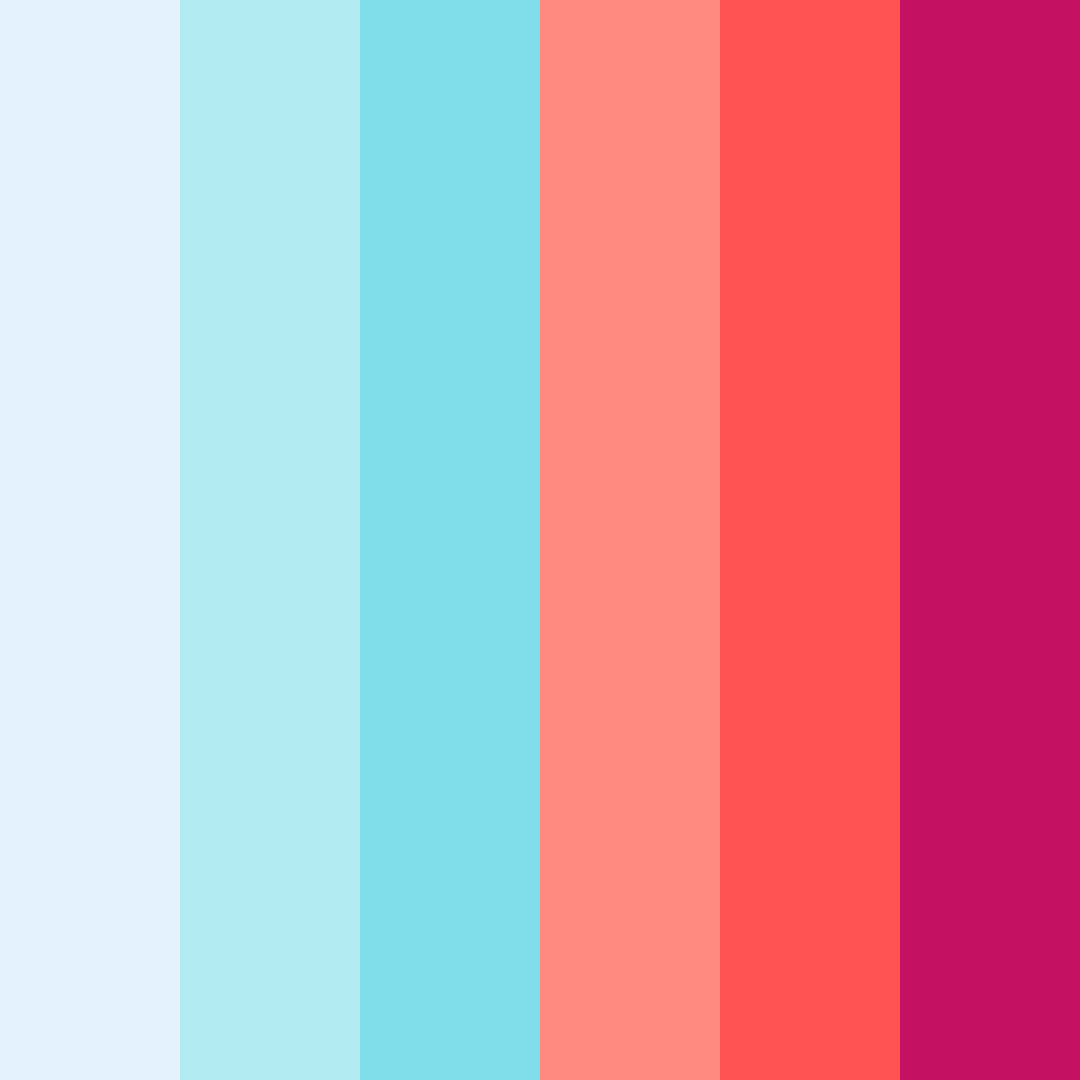 Download cobalt blue and pink dreams color palette PNG image (square)