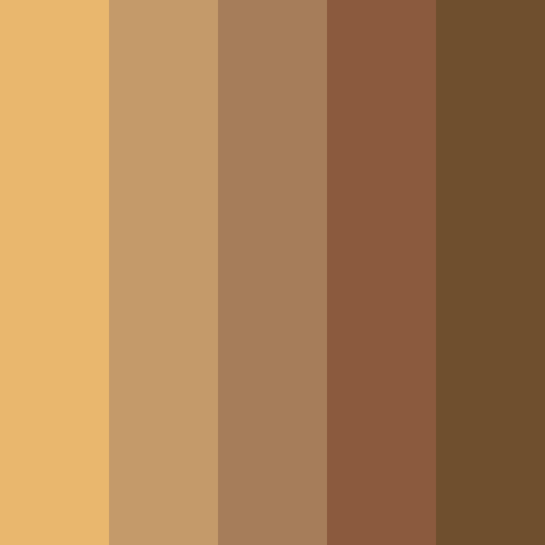 Download bronze glow color palette PNG image (square)