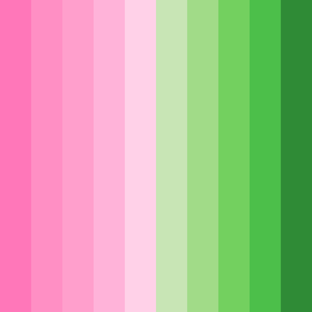 Download bubblegum green color palette PNG image (square)