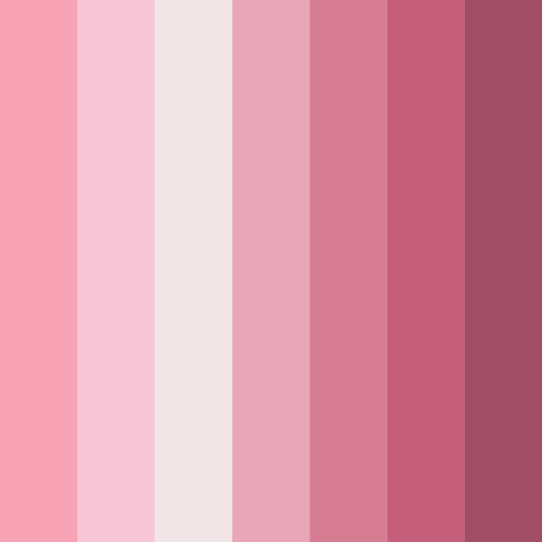 Download blushing petals color palette PNG image (square)