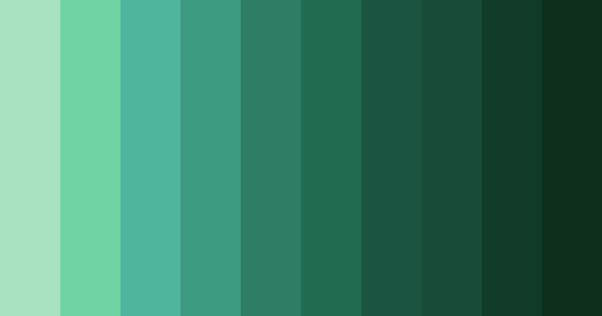Download evergreen serenity color palette PNG image (landscape)