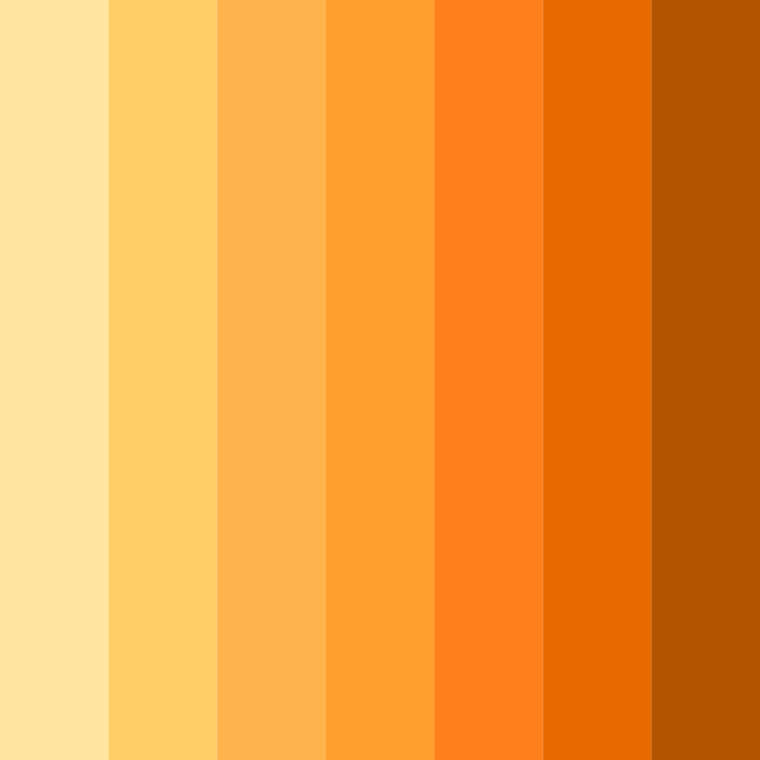 Download tropical sunset color palette PNG image (square)