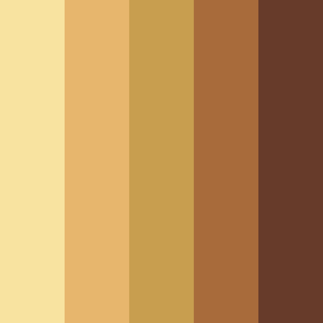 Download yellow brown earthtones color palette PNG image (square)