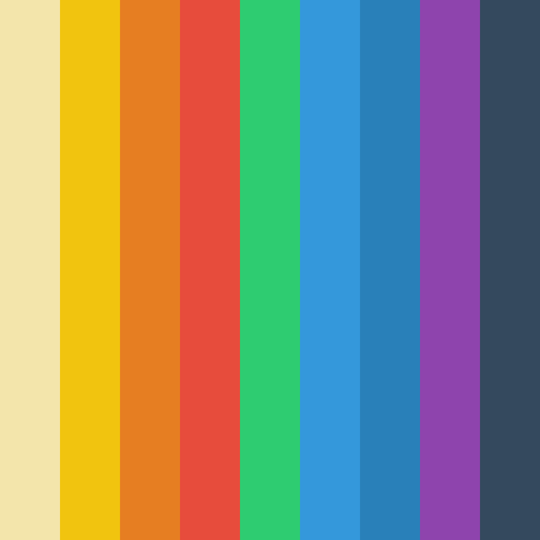 Download vibrant harmony color palette PNG image (square)