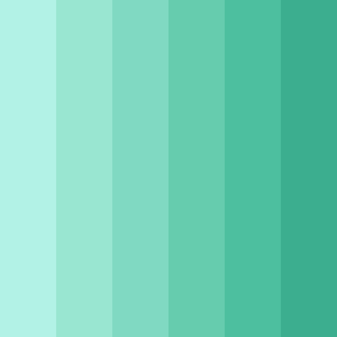 Download minty oasis color palette PNG image (square)