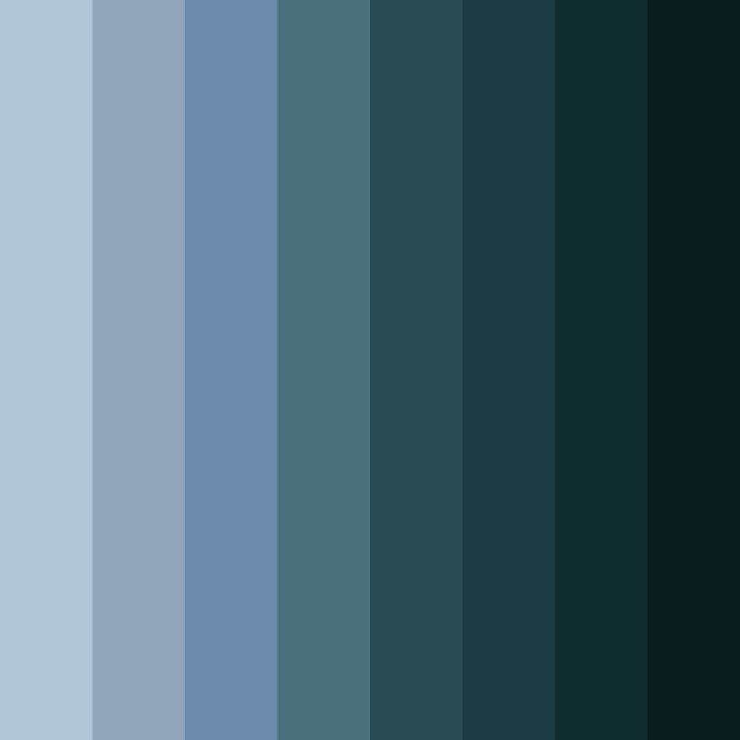 Download blue gloom color palette PNG image (square)