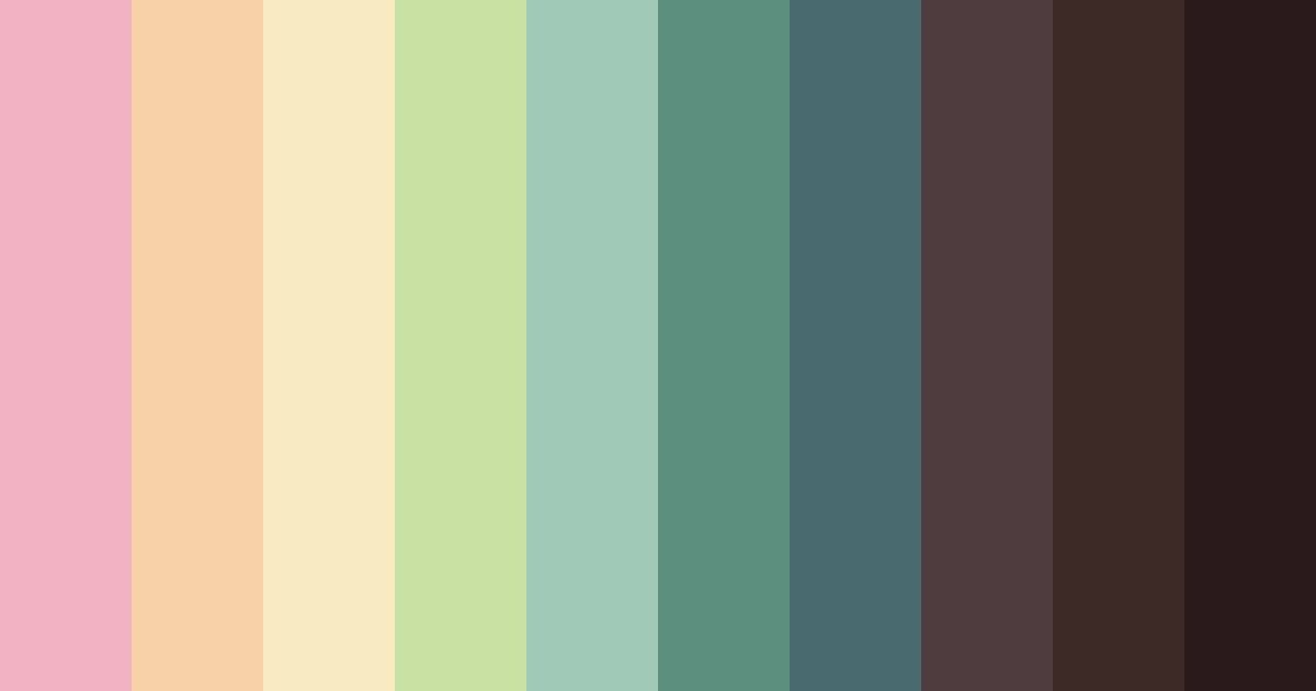 Download vintage vogue color palette PNG image (landscape)