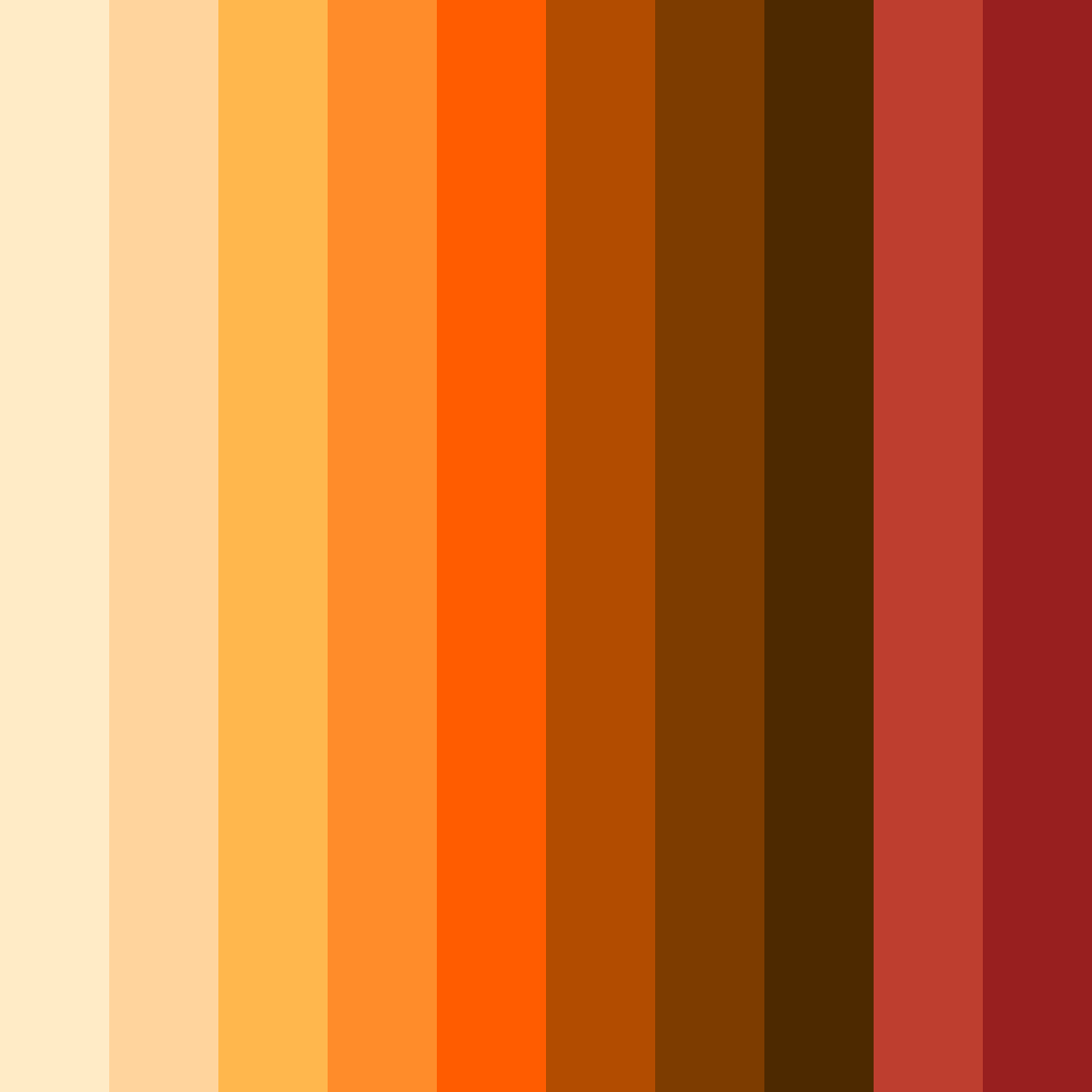 Download harvest ember color palette PNG image (square)