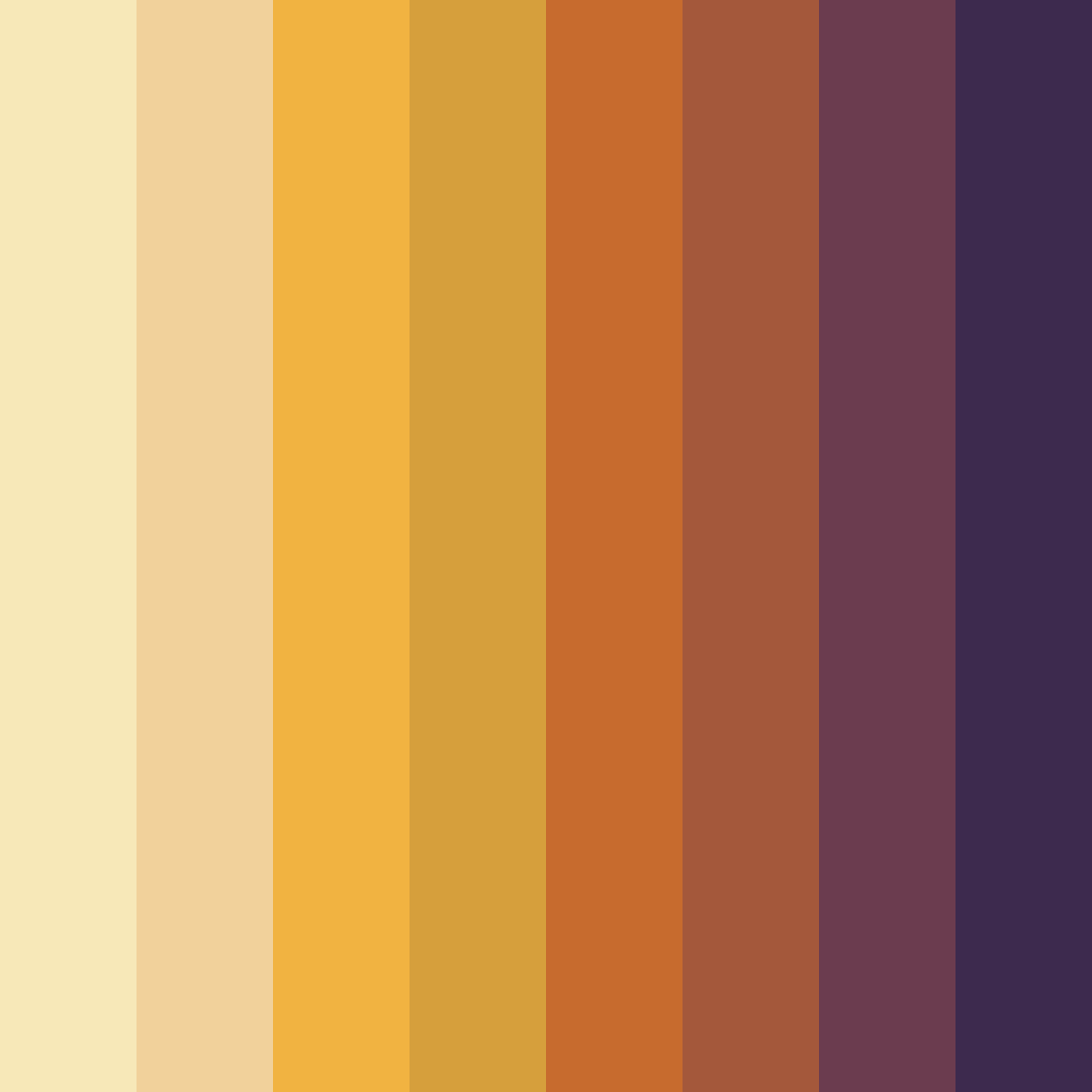 Download autumn's embrace color palette PNG image (square)