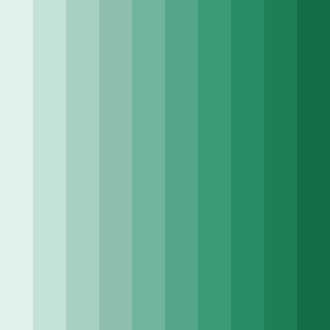 Download shades of light green color palette PNG image (square)