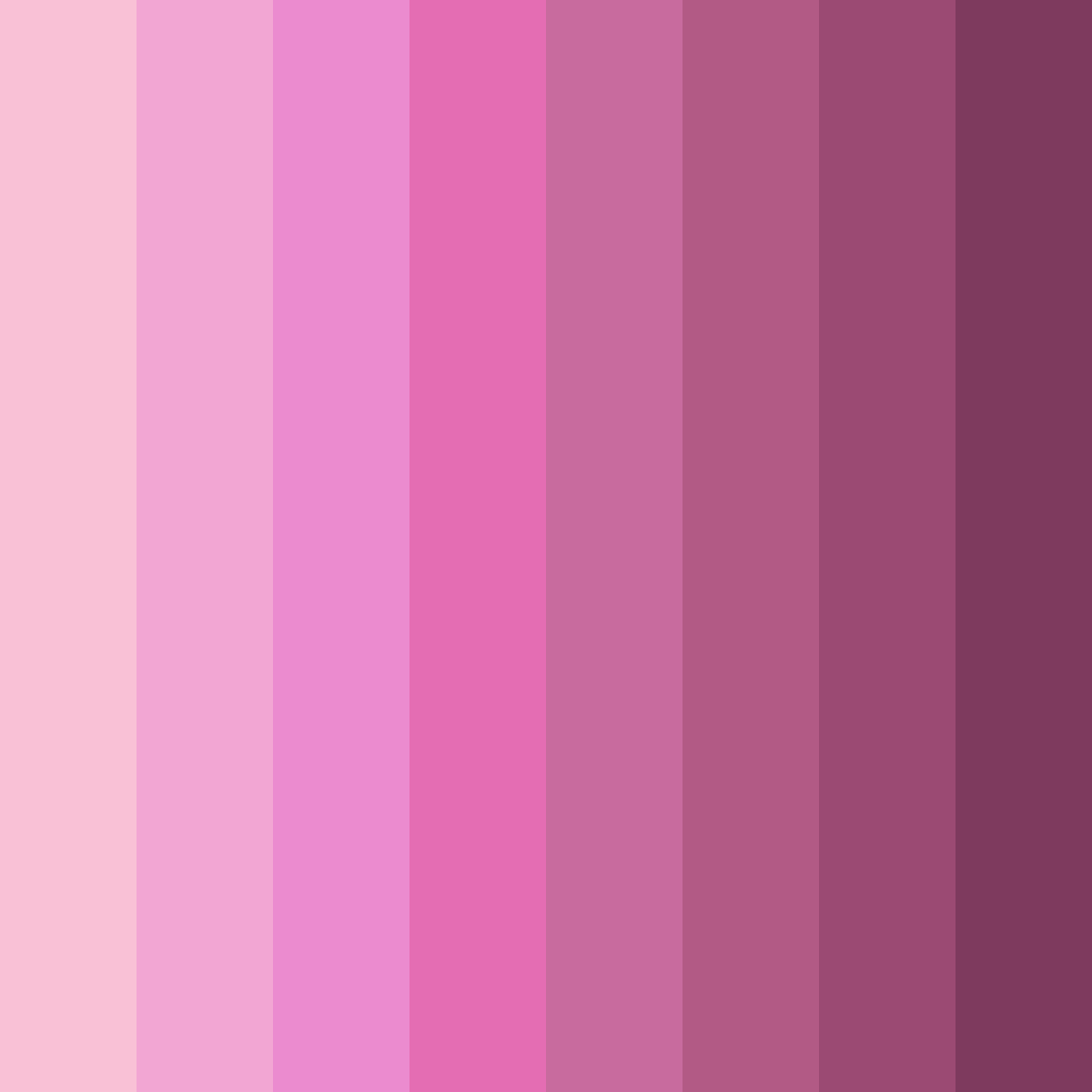 Download pink shine color palette PNG image (square)