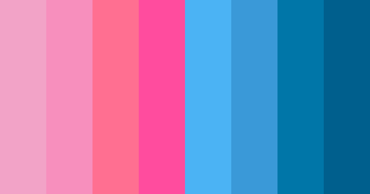 Download electric pink and blue fusion color palette PNG image (landscape)