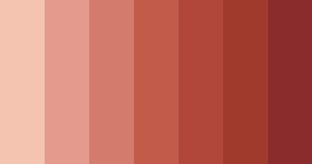 Download terracotta sunset color palette PNG image (landscape)