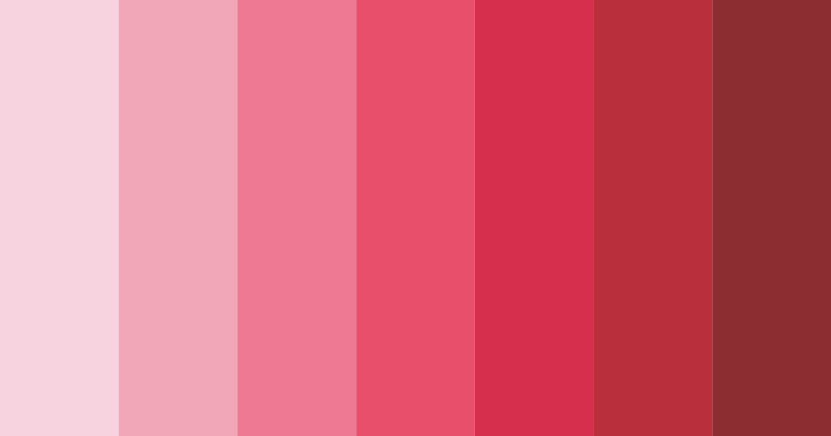 Download blushing rose symphony color palette PNG image (landscape)