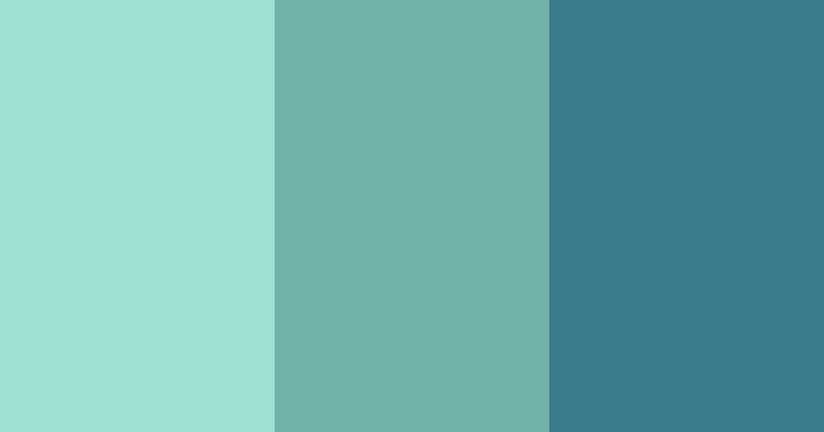 Download shades of blue green color palette PNG image (landscape)